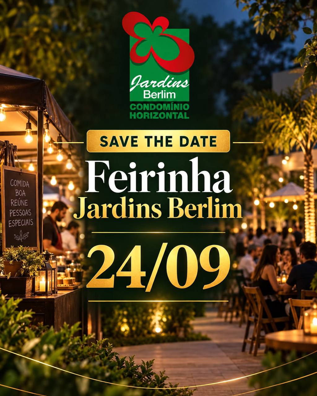 Feirinha do Jardins Berlim no dia 24 de setembro